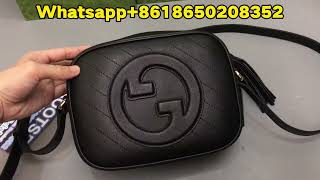 GUCCI BLONDIE SMALL SHOULDER BAG Black Review from BOOTSFY [upl. by Niveek]