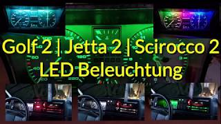 Golf 2 LED Tachobeleuchtung mit Farbwechsel DIY Eigenbau [upl. by Anrehs268]