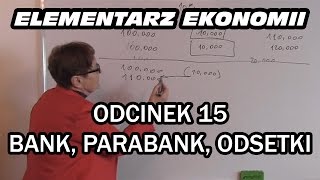 ELEMENTARZ EKONOMII  odc15 Bank parabank odsetki [upl. by Yreffoeg255]