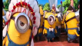 LOS MINIONS BAILANDO Village People YMCA [upl. by Helsa]