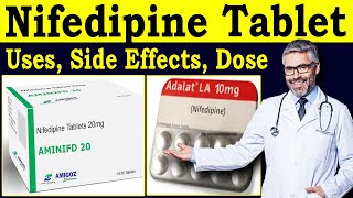 Nifedipine tablet ip 20 mg  nifedipine tablet uses Hindi  Nifedil 10 mg tablet  Mechanism [upl. by Adnirim152]