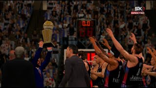 Nba2k14 Replay JL Bourg en Bress Paris Baskerball Eurocup 2024 final game [upl. by Adnilab708]