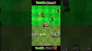 Pvz Vs Pvz 2  Puff Shrooms Split Pea Plant Team vs Team Newspaper Zombies shorts [upl. by Dionisio35]