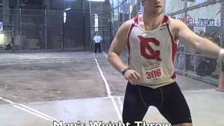 Mens Weight Throw  Ivy League Indoor Heptagonal TampF Championships [upl. by Macmullin]