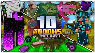 😱Los 10 MEJORES MODSADDONS SURVIVAL para MINECRAFT PE 120 a 12050 [upl. by Persson146]