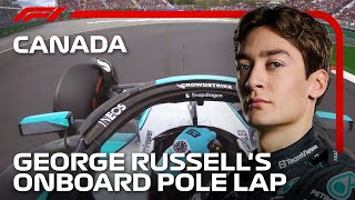 George Russells Pole Lap  2024 Canadian Grand Prix  Pirelli [upl. by Yknip765]