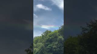 Floating by a firerainbow shorts lakesounds circumhorizontalarc [upl. by Eanom]