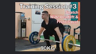 Road to 300KG  Session 3  Пътят към 300КГ  Тренировка 3 Snatch Deadlift amp Squat [upl. by Attevad]