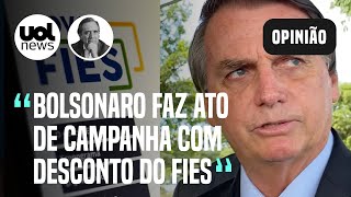 Villa Bolsonaro faz mero ato de campanha eleitoral com desconto do Fies [upl. by Pat811]