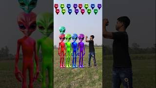 red green blue amp purple alien dancing and deepu sakha Correct headmatching gameMagical video funy [upl. by Whitby]