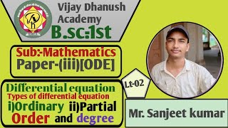 Lec02Odeordinary differential equationspaper3rd order and degree  allahabad university [upl. by Yvette]