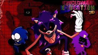 Friday Night Funkin  SonicEXE Executable Education 3D FULL WEEK  FNF MODS HARDCreepypasta [upl. by Friend]