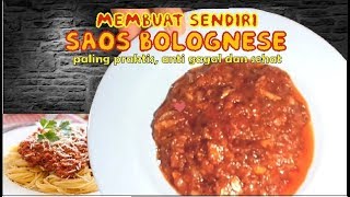 RESEP SAOS BOLOGNESE enak sehat dan anti gagal 9 [upl. by Ahsiugal]