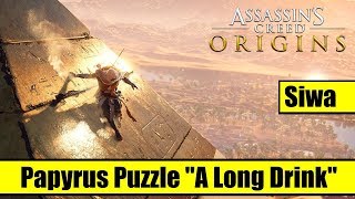 Assassins Creed Origins Siwa papyrus puzzle solution [upl. by Desdee127]