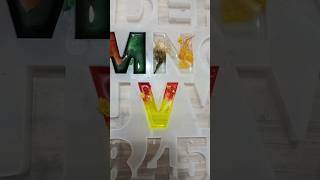 Resin keychain alphabet 🔤😘resinart resincrafts shortsfeed shortsvideo [upl. by Polivy]