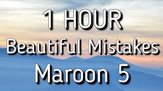 Maroon 5  Beautiful Mistakes LyricsLyric Video ft Megan Thee Stallion 🎵1 Hour [upl. by Attalie393]