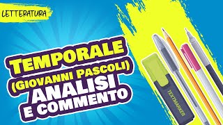 Temporale di Pascoli analisi e commento [upl. by Nileak650]