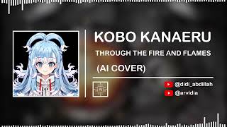 KOBO KANAERU  THROUGH THE FIRE AND FLAMES Dragonforce  AI Cover [upl. by Orsay]