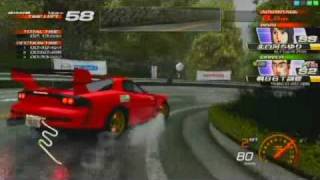 【Initial D5】AE86T vs FD3SRS  秋名下り雨Akina DH Wet [upl. by Audras929]