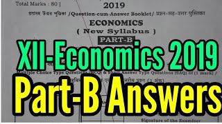 HS Exam 2019 Economics Question Paper With PartB AnswersWBCHSE [upl. by Tallula]