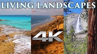 Living Landscapes in 4K  4HRS of Pure Nature Relaxation™ Scenes UHD [upl. by Wilmette38]