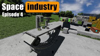 Space Engineers Industry Hinge Conveyor Belt System EP4 [upl. by Annail]