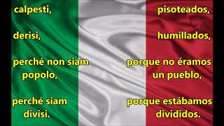 Himno Italiano  Letra Español Italiano [upl. by Nahshunn]