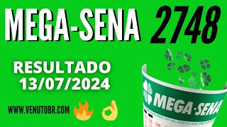 🍀 Resultado MegaSena 2748 [upl. by Adimra]