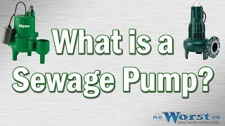 What is a Sewage Pump [upl. by Tunk]