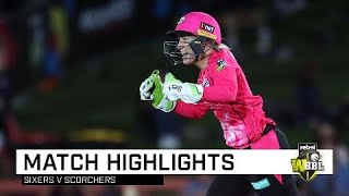 Perrys ton carries Sixers to first win of the season  Rebel WBBL04 [upl. by Suoirad]