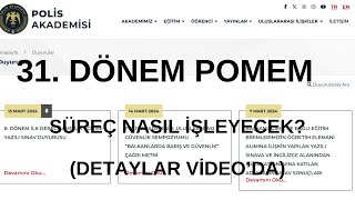 31 Dönem POMEM ilanı ne zaman gelecek Alım süreci nasıl olacak Detaylar videoda [upl. by Ahsienroc]