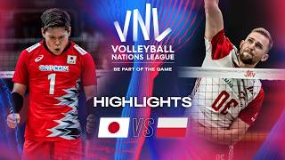 🇯🇵 JPN vs 🇵🇱 POL  Highlights  Week 2  Mens VNL 2024 [upl. by Almund611]