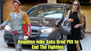 Angelina Jolie asks Brad Pitt to ‘end the fighting’ and winery lawsuit against her [upl. by Katherine]