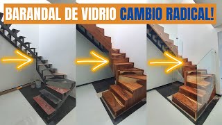 ⭐ BARANDALES MINIMALISTAS y MODERNOS 2022 ⭐ Barandal de Cristal Templado Para Escaleras 🔥 [upl. by Desiree592]