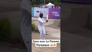 Gazo avec La Flamme Olympique 🤣🔥 [upl. by Enybor]