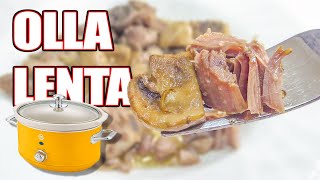 ✅ Recetas en Olla Lenta ▶ PAVO al ajillo en OLLA de COCCION LENTA [upl. by Annoyt]