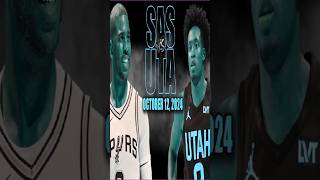 quotSpurs vs Jazz Preseason Showdown  126120 Highlights nba shorts sports [upl. by Nnylharas]