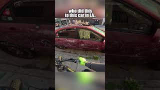 WTF Happened to this dudes car in LA 😳 [upl. by Ahsele]