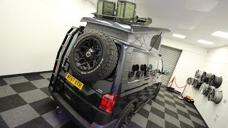 Vw T6 4 motion Swamper Off road with Knights custom conversions featuring a REIMO pop top RIB bed [upl. by Lacym605]