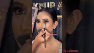 How To Easiest BlackBrown Smokey Eyes with 2 Eyeshadows shorts madhu makeover beauty point [upl. by Sielen]