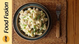 Pasta in White Sauce Recipe by Food Fusion [upl. by Alitta]