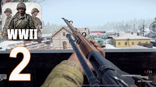 World War Heroes WW2 FPS  Walkthrough Gameplay part 2  405 WinchesteriOS Android [upl. by Aridaj364]