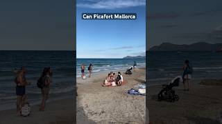 Can Picafort  Palma de Mallorca  Spain 🇪🇸 Relaxing beach 🏖️ 4K mallorcashortsyoutubeshorts [upl. by Doowle]