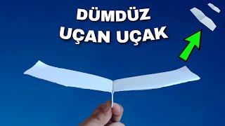 Kağıttan Dümdüz Uçan Uçak Yapımı  Süper Uçuyor [upl. by Nylemaj112]