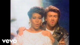 George Michael Aretha Franklin  I Knew You Were Waiting For Me Official Video [upl. by Hctub264]