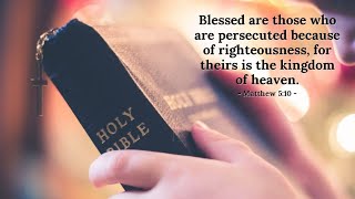 The Holy Bible Topic Blessed are those who are persecuted [upl. by Engle]