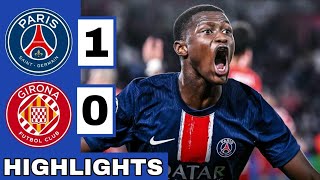 PSG vs Girona  Highlights  UEFA Champions League  18th Sept 2024 [upl. by Carly]