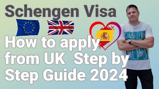 Apply Schengen Visa Spain from UK  Step by step guide  Documents needed Urdu  Hindi Jan 2024 [upl. by Ivetts256]