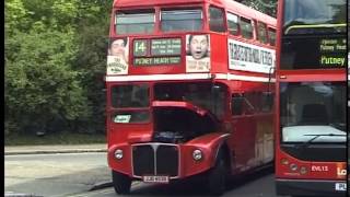 London Routemaster buses on Routes 14 amp 22 around Putney [upl. by Mattland626]