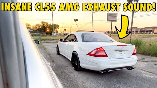 BEST Sounding CL55 AMG in the World AMAZING V8 KOMPRESSOR EXHAUST MOD [upl. by Enrico902]